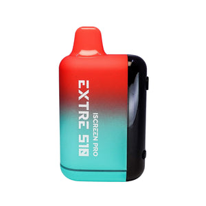 Extre 510 Vape Cartridge Battery | Red-Mint Green Color Profile View | DW