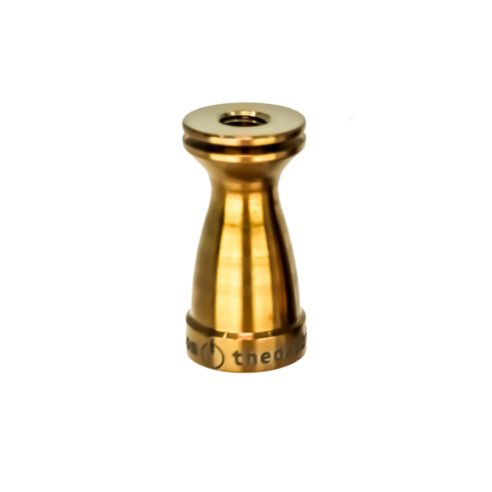 Titanium Female Nail Body 14mm, 10mm | Anodized Amber Profile View | Dabbing Warehouse