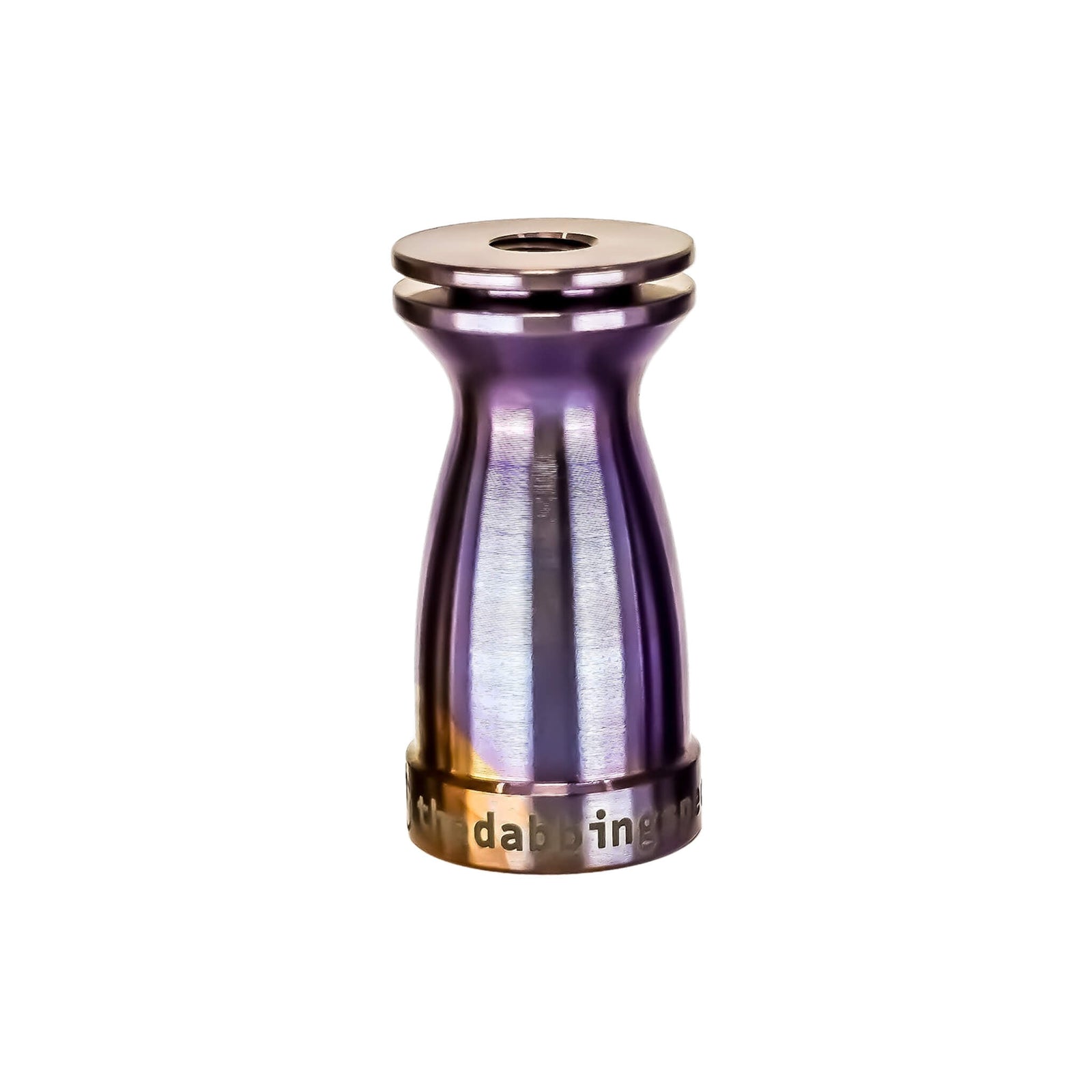 Titanium Female Nail Body 18mm, 14mm | Anodized Amber Color Profile View | Dabbing Warehouse