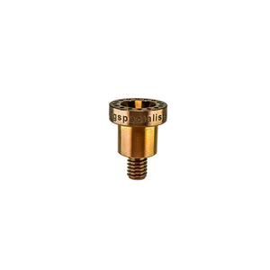 Titanium Dab Nail 16-hole | Side Nail View | Anodized Rosewood | Dabbing Warehouse