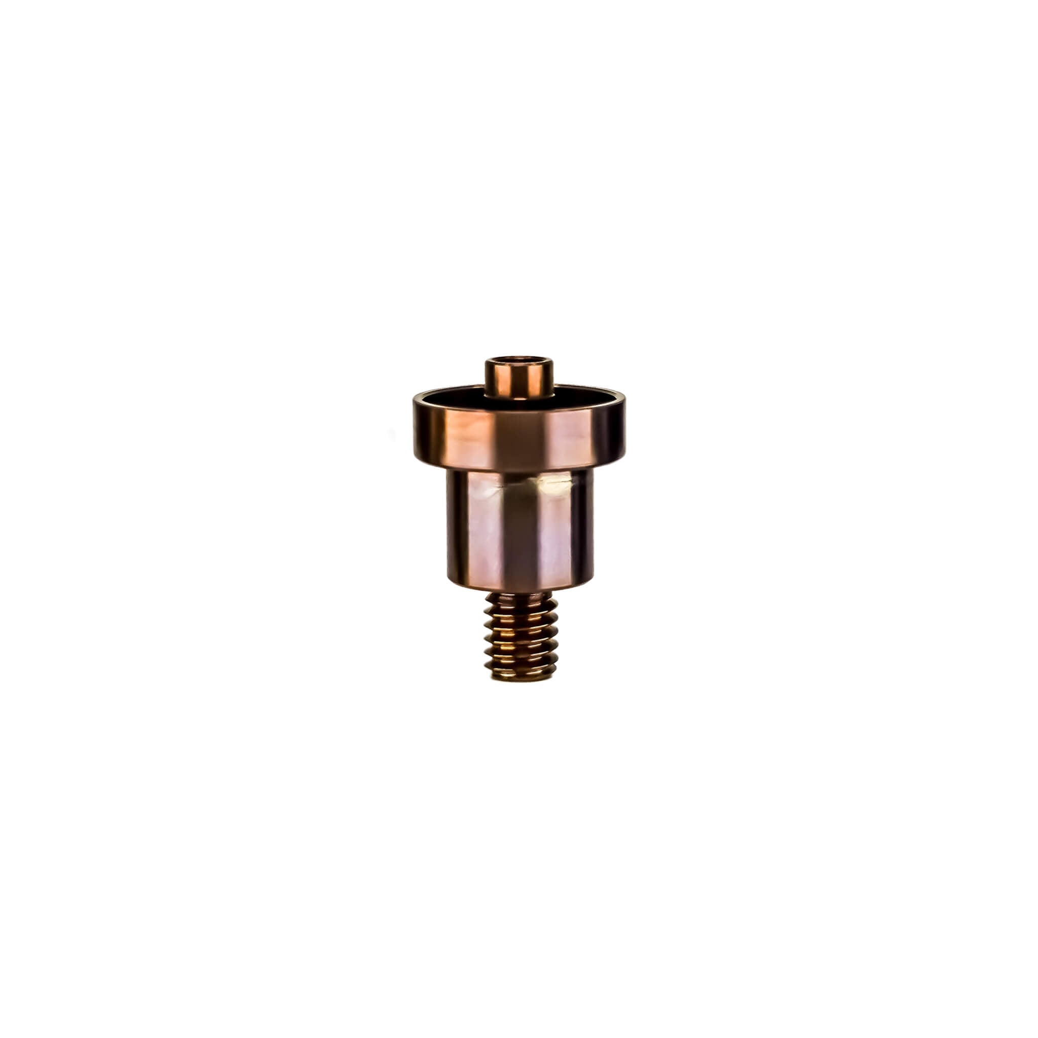 Titanium Nail for 16mm Coil | Side View | Anodized Rosewood | Dabbing Warehouse
