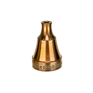 Titanium Universal 2-Hole Carb Cap | High Velocity | Anodized Rosewood Profile View | DW