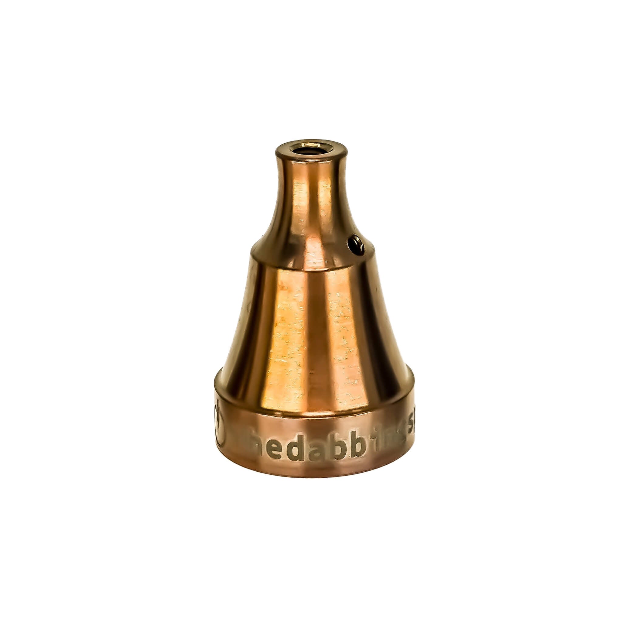 Titanium Universal 2-Hole Carb Cap | High Velocity | Anodized Rosewood Profile View | DW