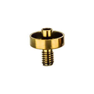 Titanium Nail for Flat Coil | Side View | Anodized Amber Titanium Flat Nail | DW