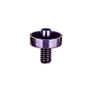 Titanium Nail for Flat Coil | Side View | Anodized Purple-Blue Titanium Flat Nail | DW
