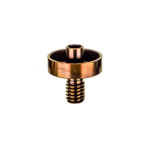 Titanium Nail for Flat Coil | Side View | Anodized Rosewood Titanium Flat Nail | DW