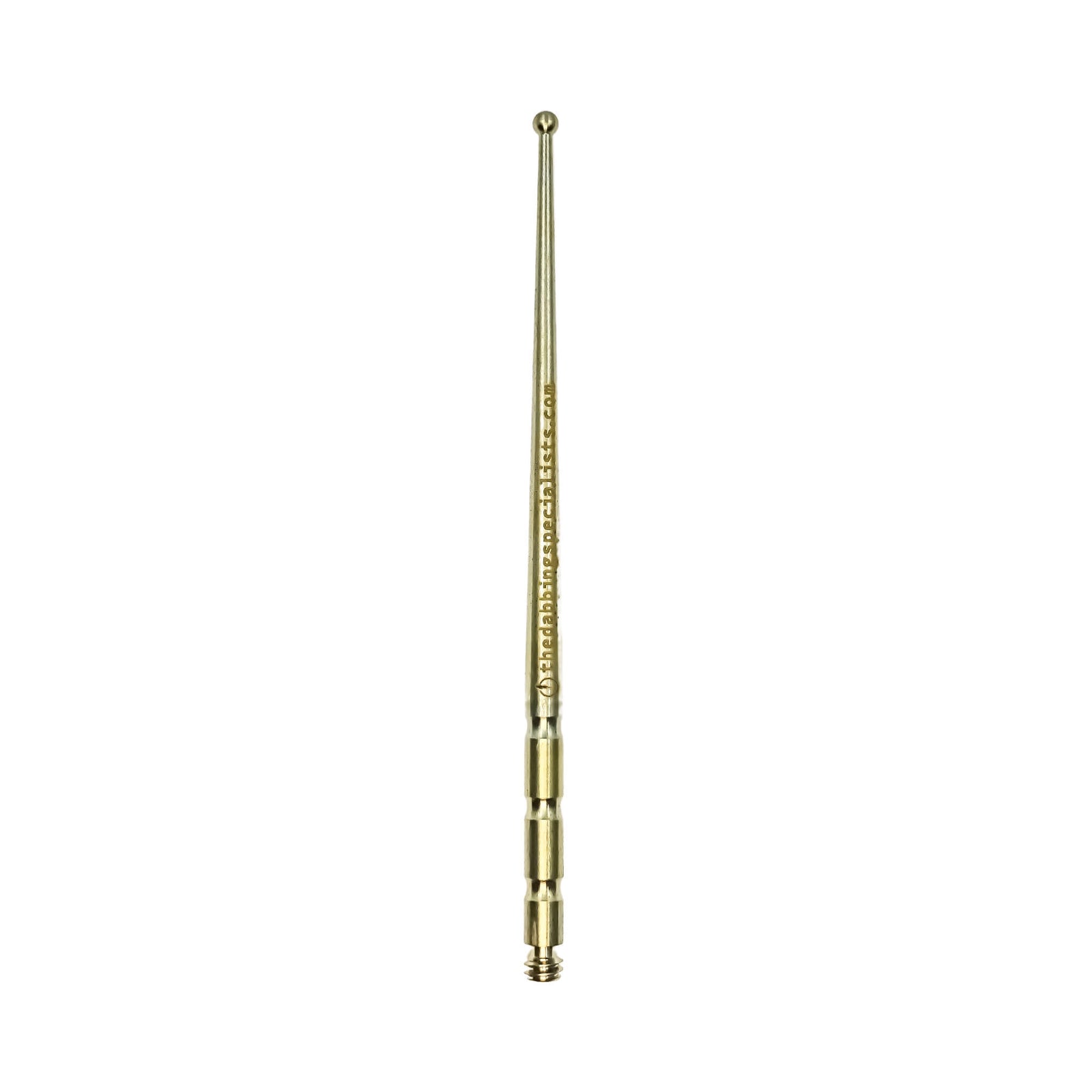 Titanium Dab Stick | Scoop Ball | Anodized Rosewood Vertical View | Dabbing Warehouse