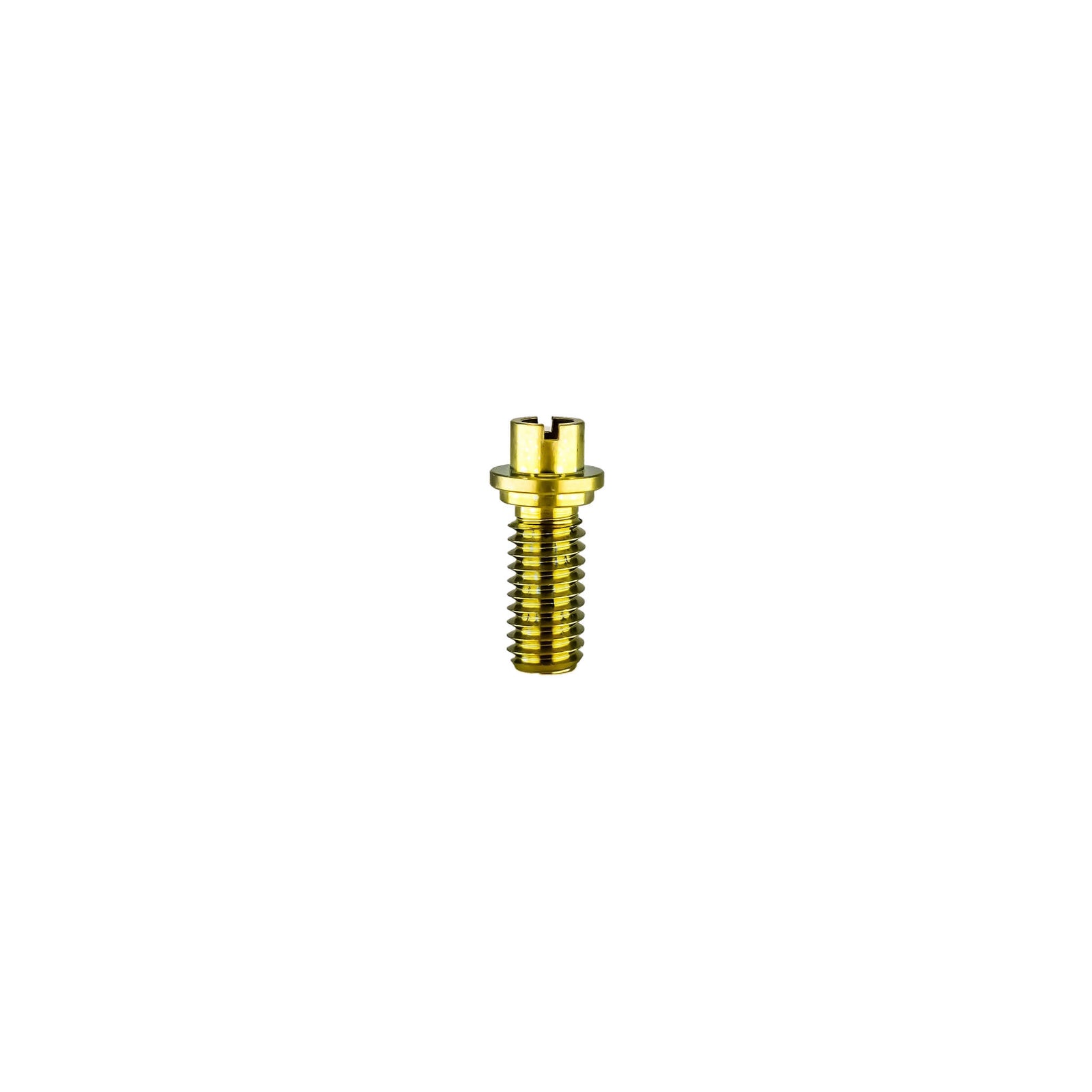 Titanium Dish Fastener Screw (Short) | Side View | Anodized Purple-Blue | Dabbing Warehouse