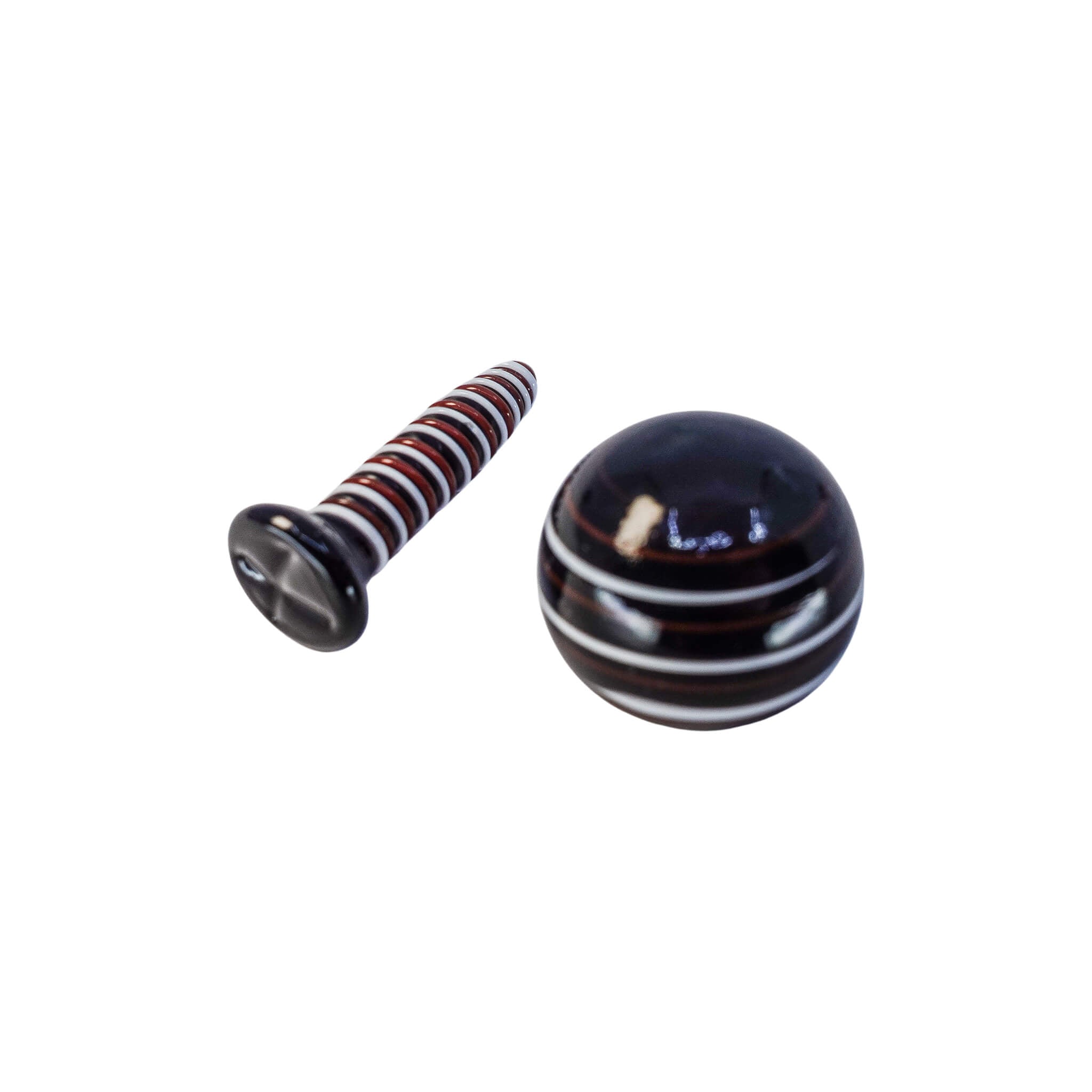Terp Slurper Screw Set | Black/White Color | Dabbing Warehouse