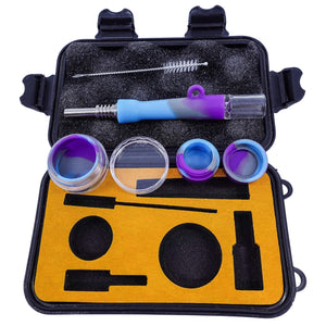 Nectar Collector Pocket Tech | Purple/Grey/Blue Standard Disassembled Version View | DW