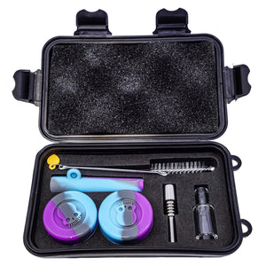Nectar Collector Pocket Tech | Purple/Grey/Blue Disassembled Deluxe Version View | DW