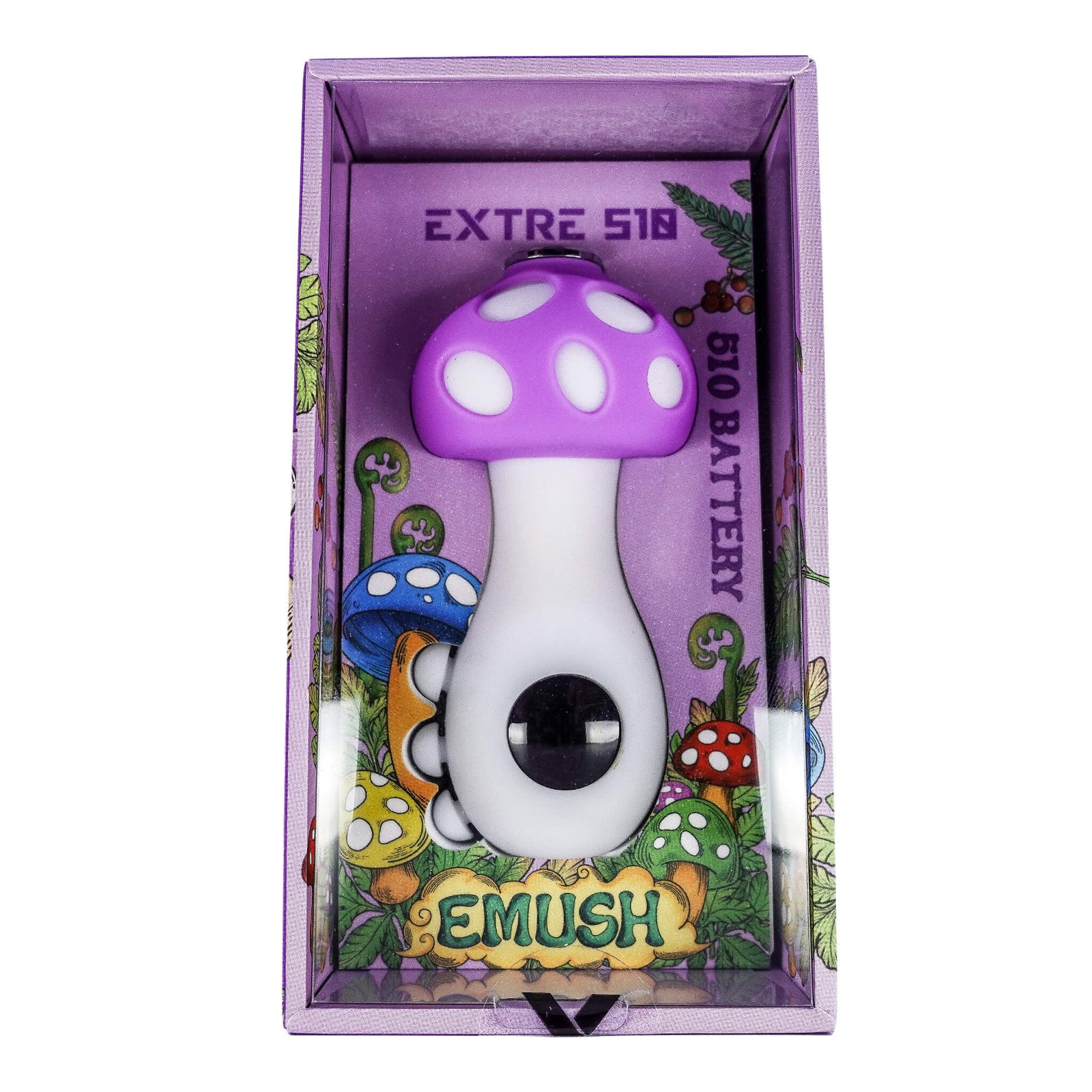 EMUSH Extre 510 Battery | Red Mushroom View | Dabbing Warehouse