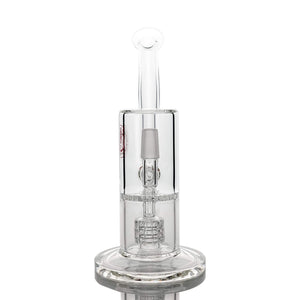 Reborn Precision Mini Dual Bubbler | Male Jointed Front Face View | Dabbing Warehouse