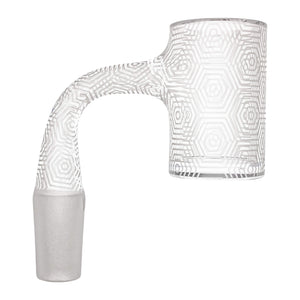 25mm Full Weld Trippy Patterned Quartz Banger | Profile View | Dabbing Warehouse