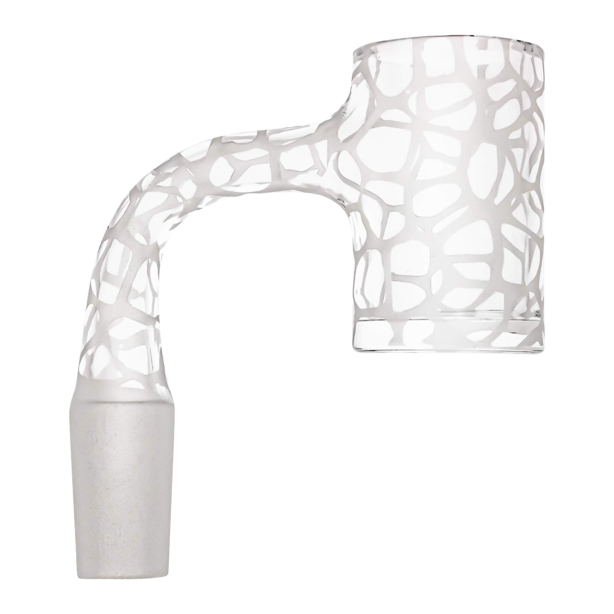 25mm Full Weld Trippy Patterned Quartz Banger | Profile View | Dabbing Warehouse