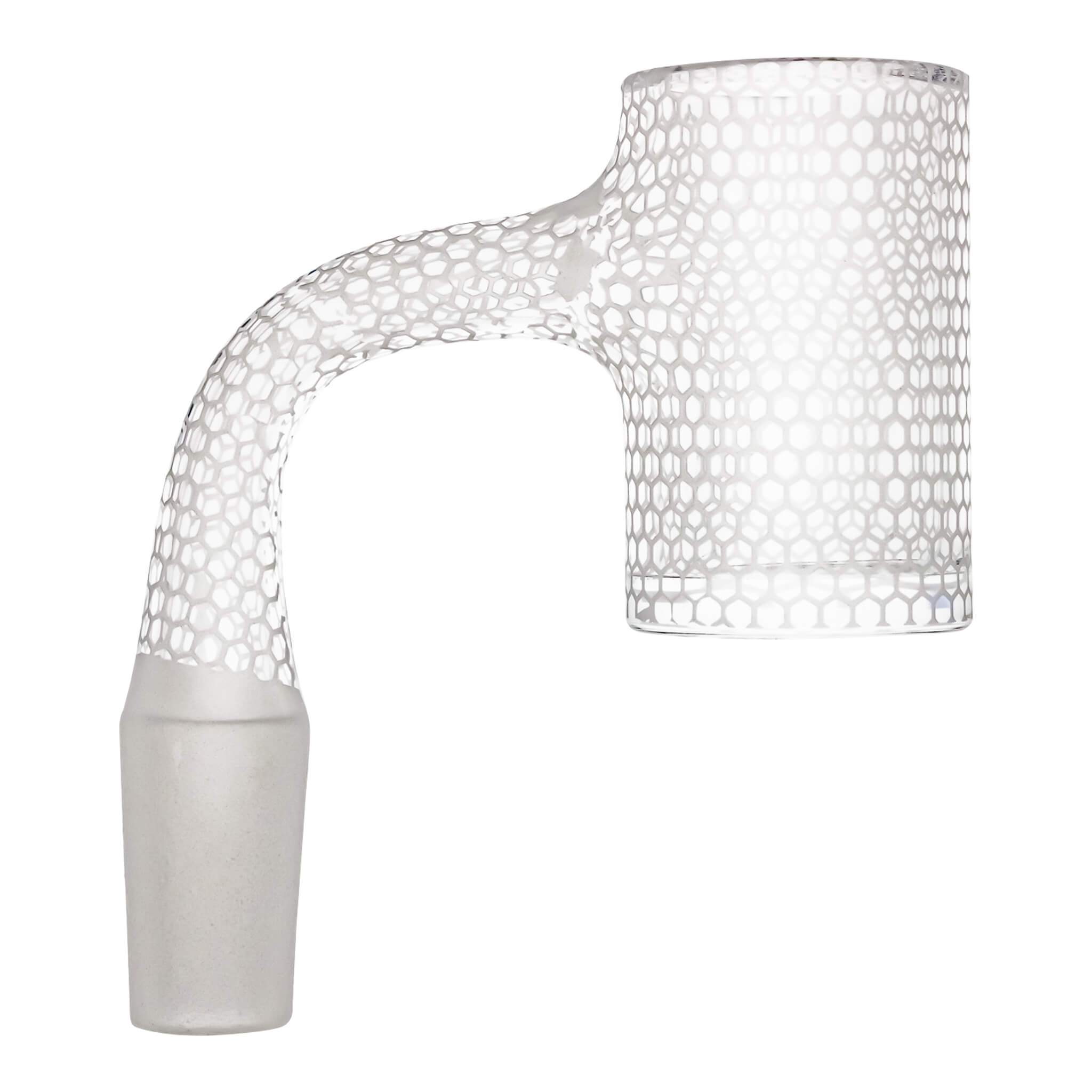 25mm Full Weld Trippy Patterned Quartz Banger | Profile View |  Dabbing Warehouse