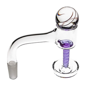 45° Full Weld Terp Slurper Tall VacTube Quartz Banger | 45 Degree Full Weld Terp Slurper Stack View