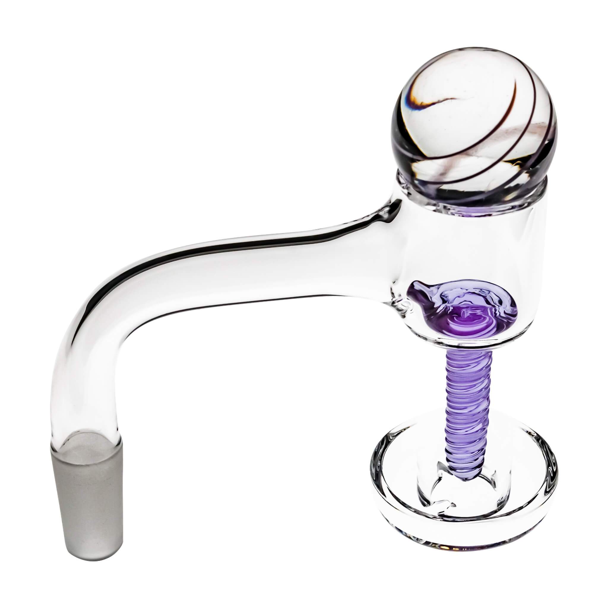 45° Full Weld Terp Slurper Tall VacTube Quartz Banger | 45 Degree Full Weld Terp Slurper Stack View