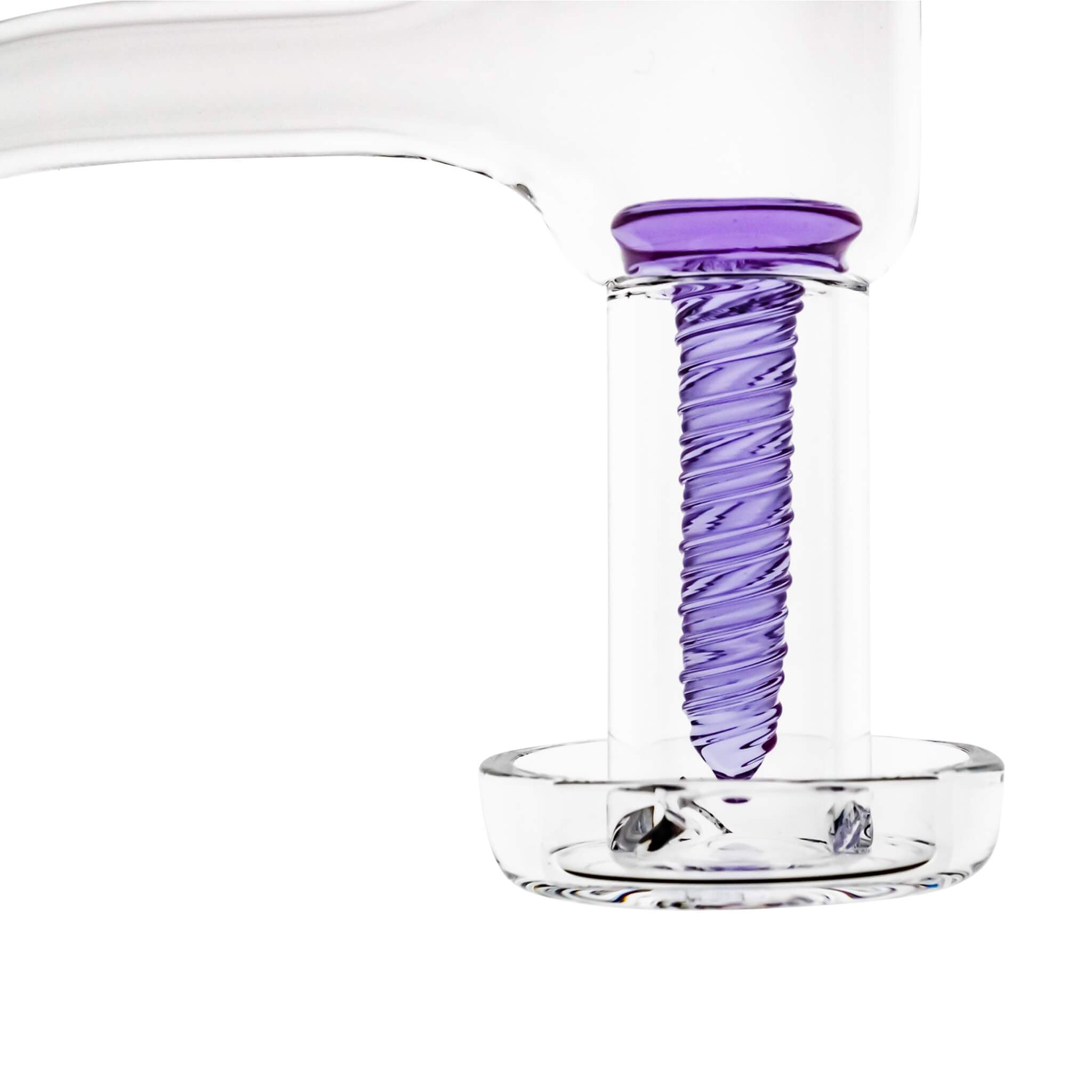 45° Full Weld Terp Slurper Tall VacTube Quartz Banger | Dab Screw Terp Slurper Close Up View | DW