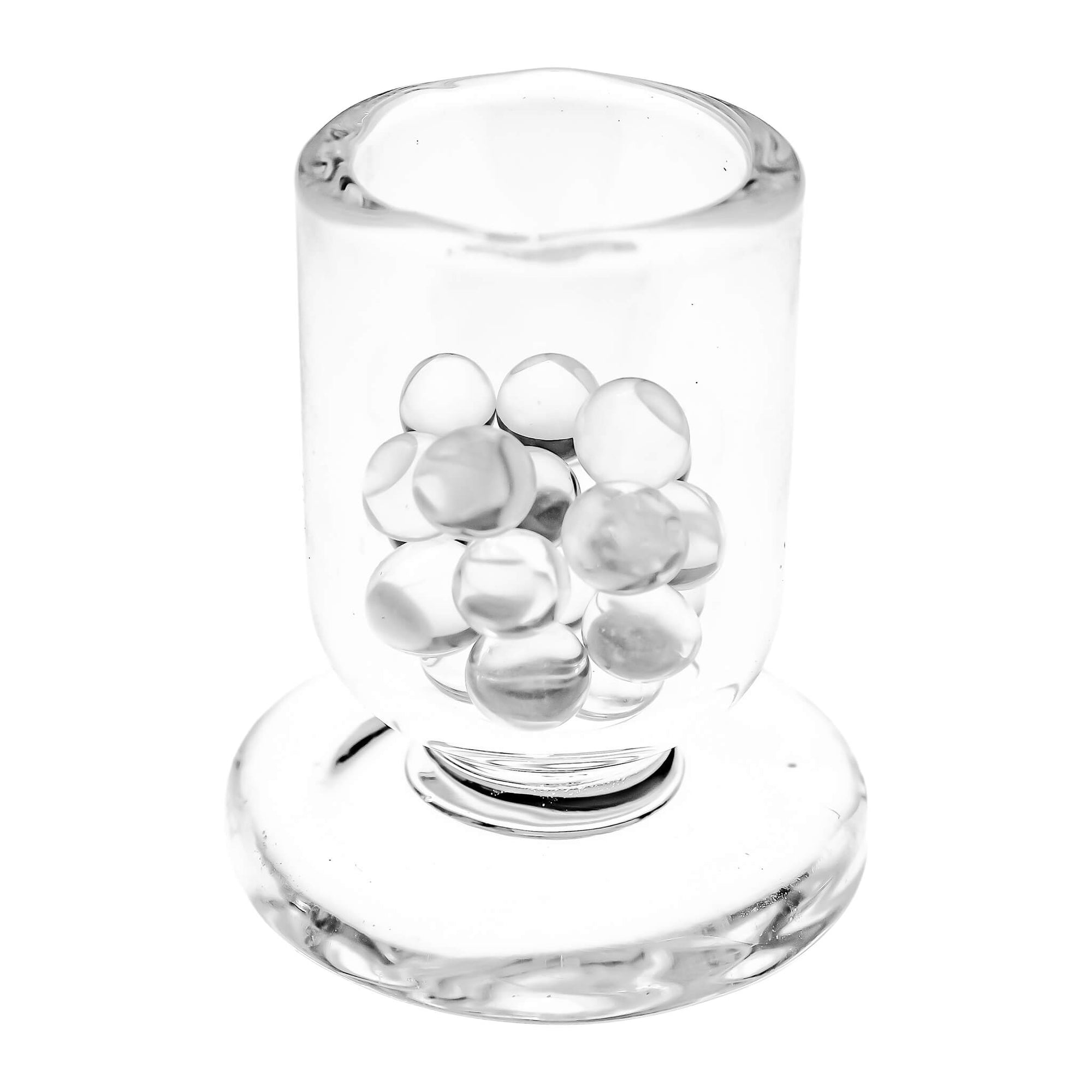6mm Terp (Dab) Pearls-Quartz | Quartz Terp Pearls In Cup View | Dabbing Warehouse