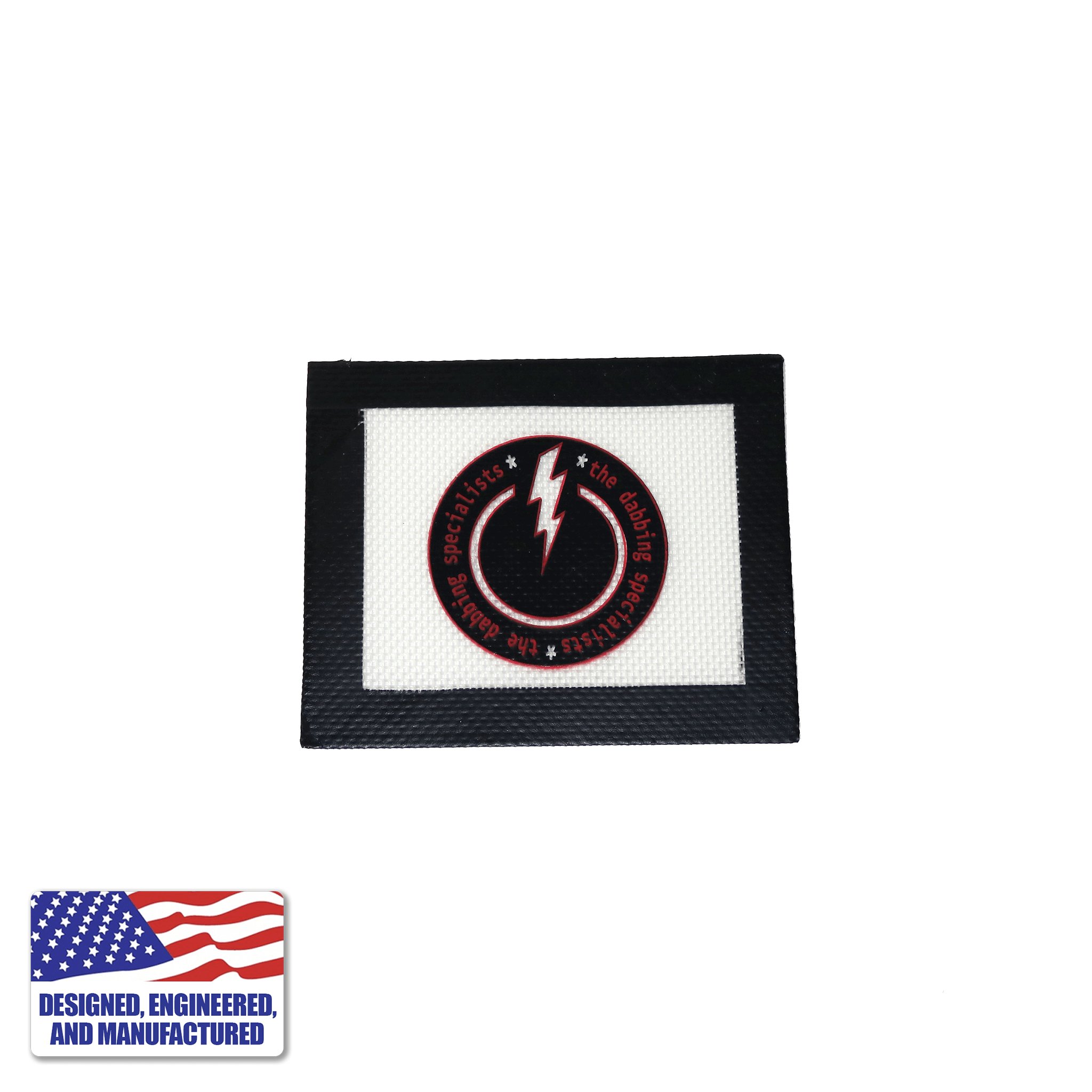 The Dabbing Specialists Small, Silicone Rubber Dab Mat | Top View | Dabbing Warehouse