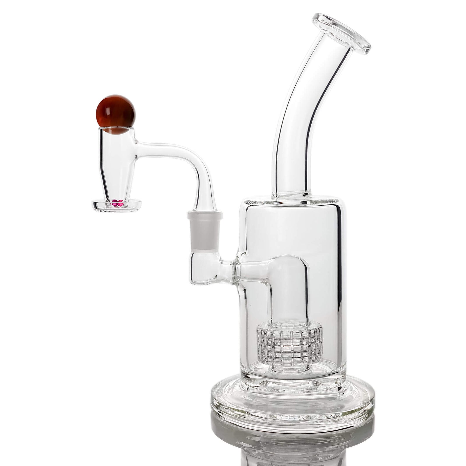 Clear Commander Vortex Valve Slurper Dab Kit | 4mm Blue Crystal Pearls | Dabbing Warehouse