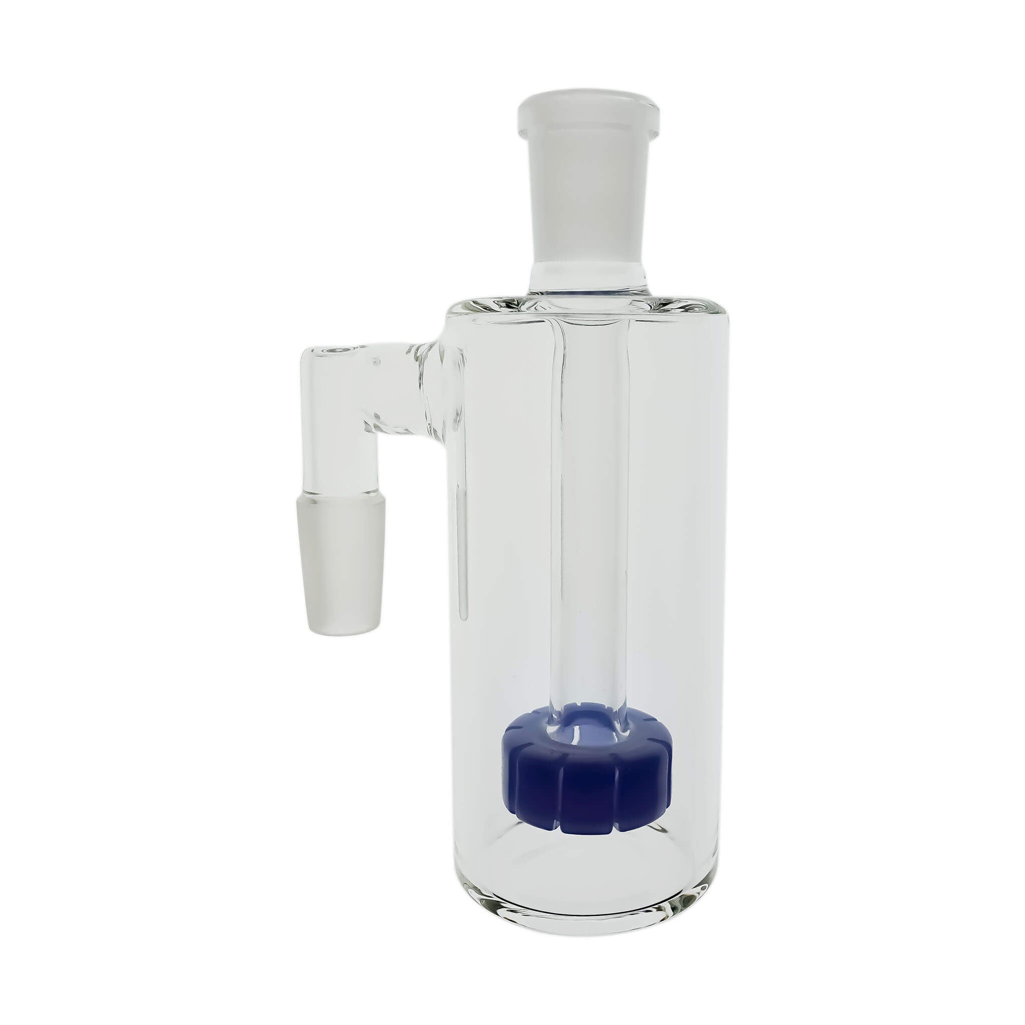 Circ Perc Ash Catcher | Blue Profile View | Dabbing Warehouse