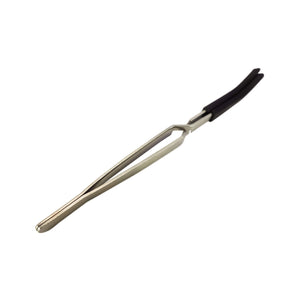 Reverse Tweezers | Silicone Tipped | Black Angled View | Dabbing Warehouse