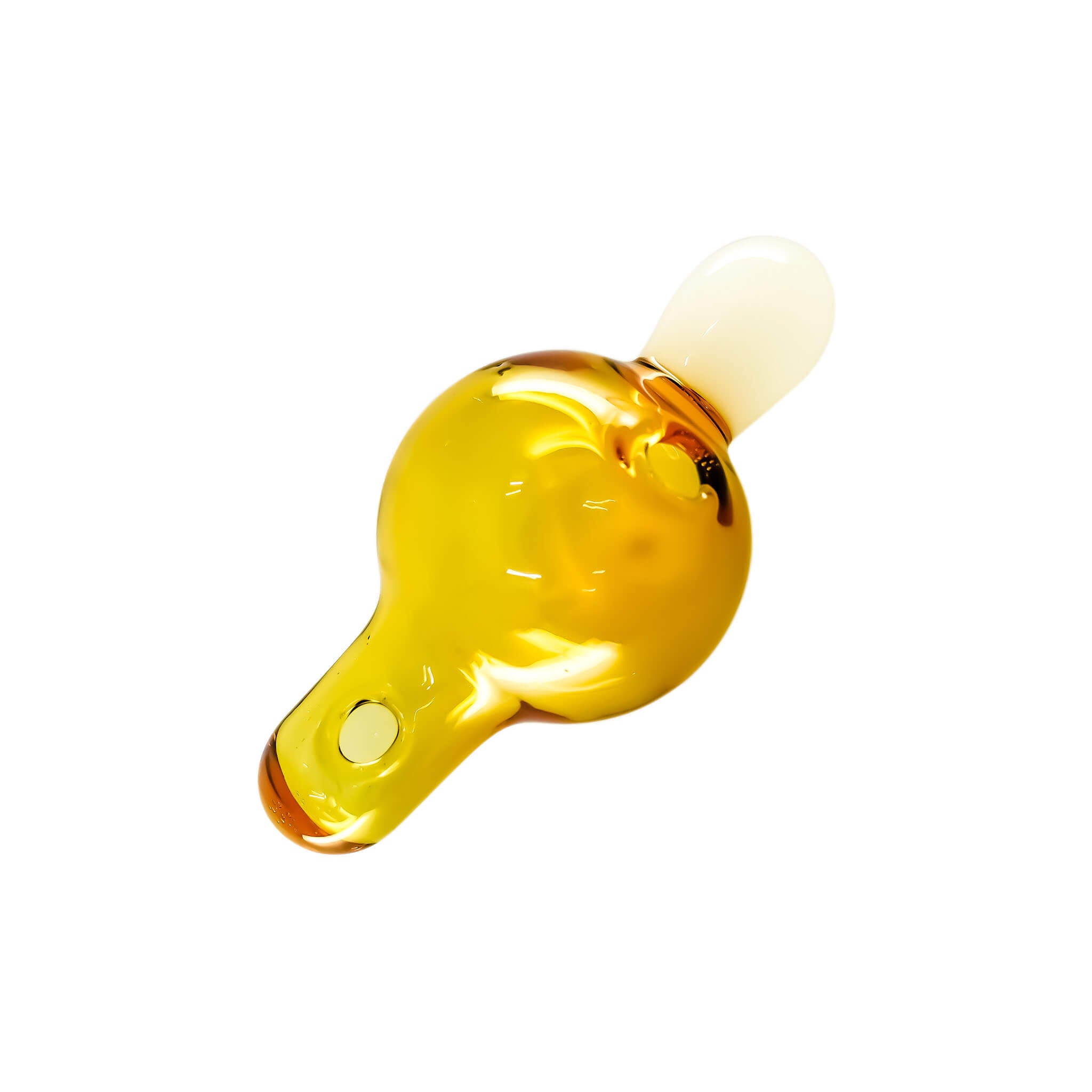 Bishop Bubble Carb Cap | Yellow View | Dabbing Warehouse