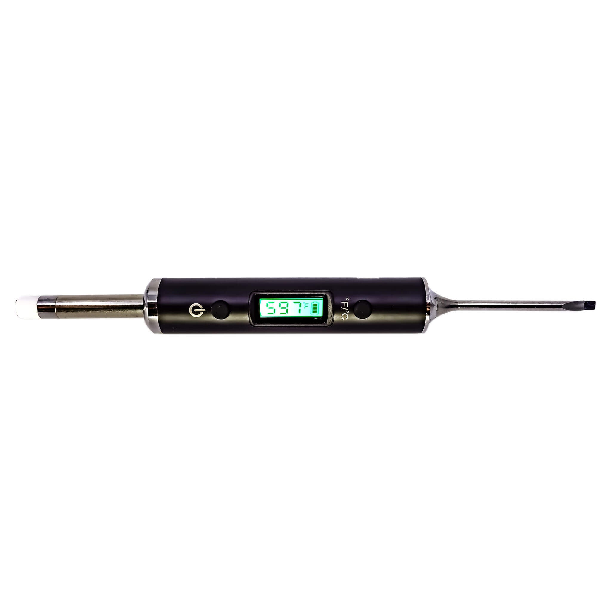 Dab Nail Thermometer | Horizontal Green Temp Screen View | Dabbing Warehouse