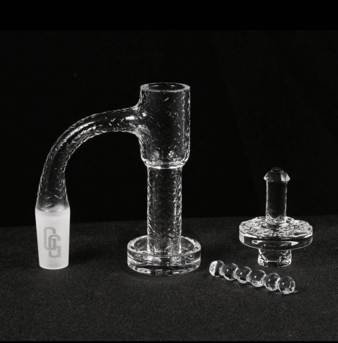 Golden Goat Full Weld Terp Slurper Kit | Full Kit In Use View | Dabbing Warehouse