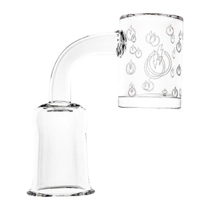 25mm Quartz Banger - Beveled Edge - TDS Logo Bottom | 18mm Female Profile View | DW