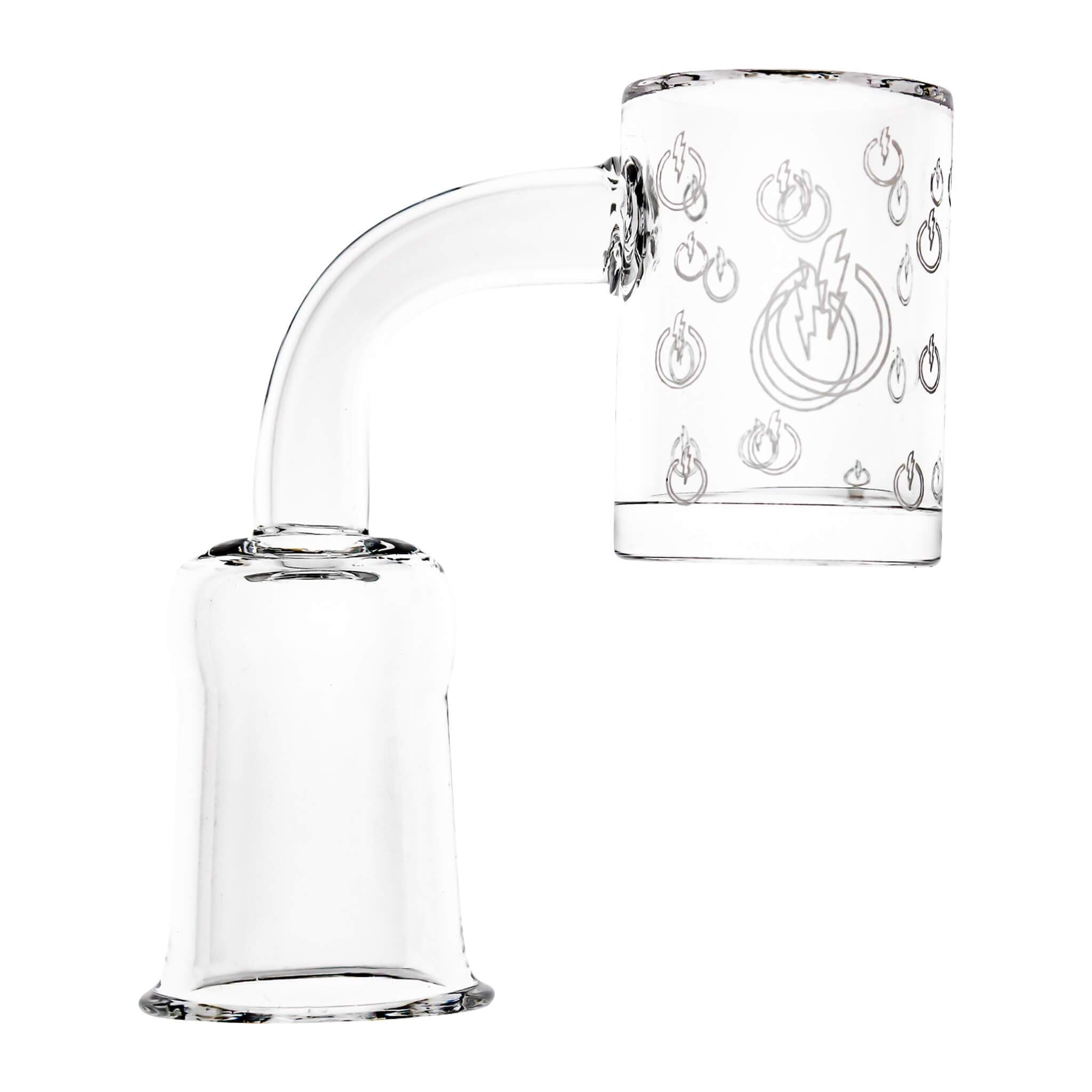 25mm Quartz Banger - Beveled Edge - TDS Logo Bottom | 18mm Female Profile View | DW