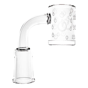 25mm Quartz Banger - Beveled Edge - TDS Logo Bottom | 14mm Female Profile View | DW