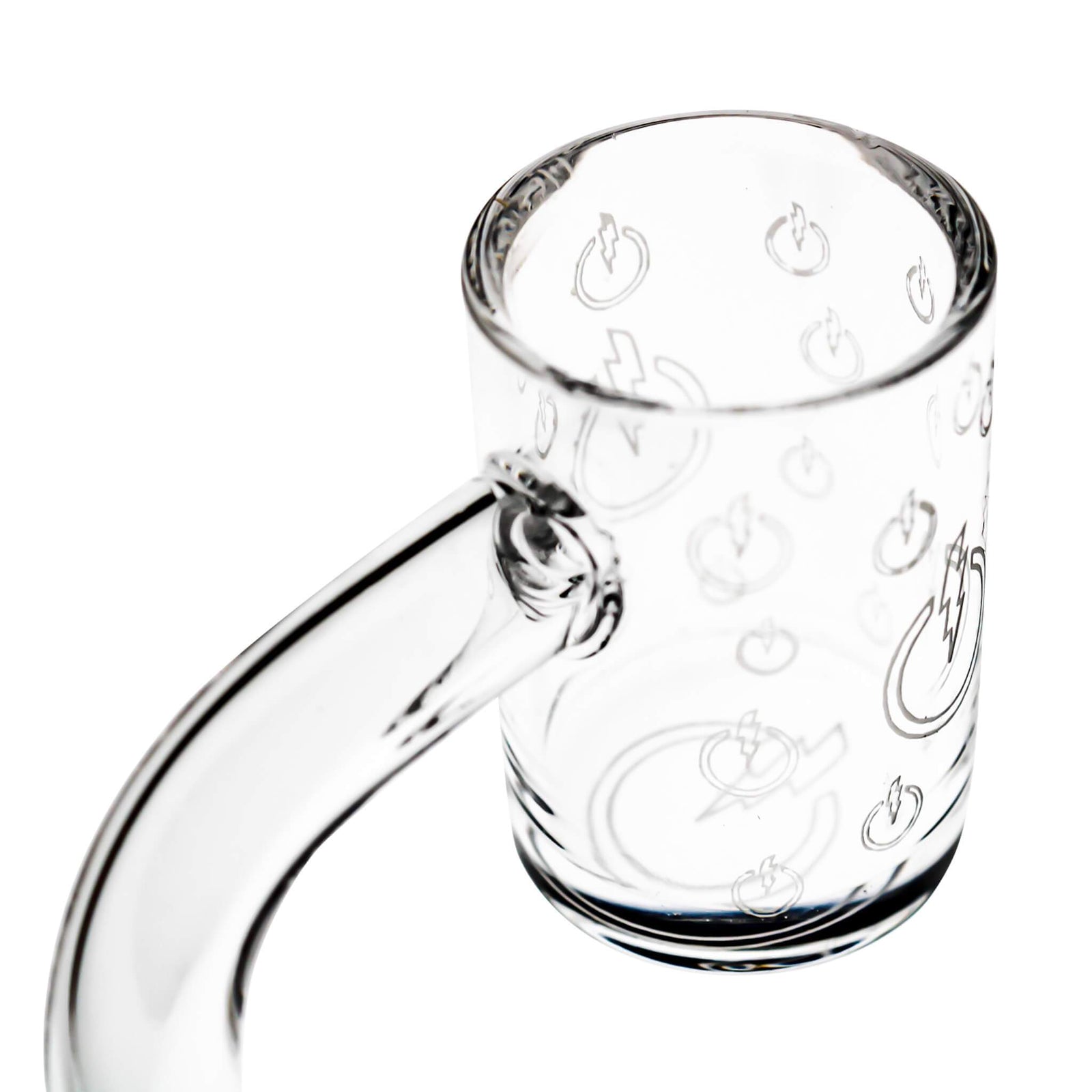 25mm Quartz Banger - Beveled Edge | TDS Logo Bottom Banger Side View | DW