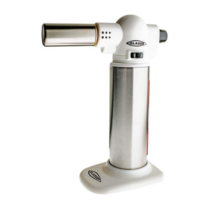 Blazer Big Buddy Torch | Stainless & White View | Dabbing Warehouse