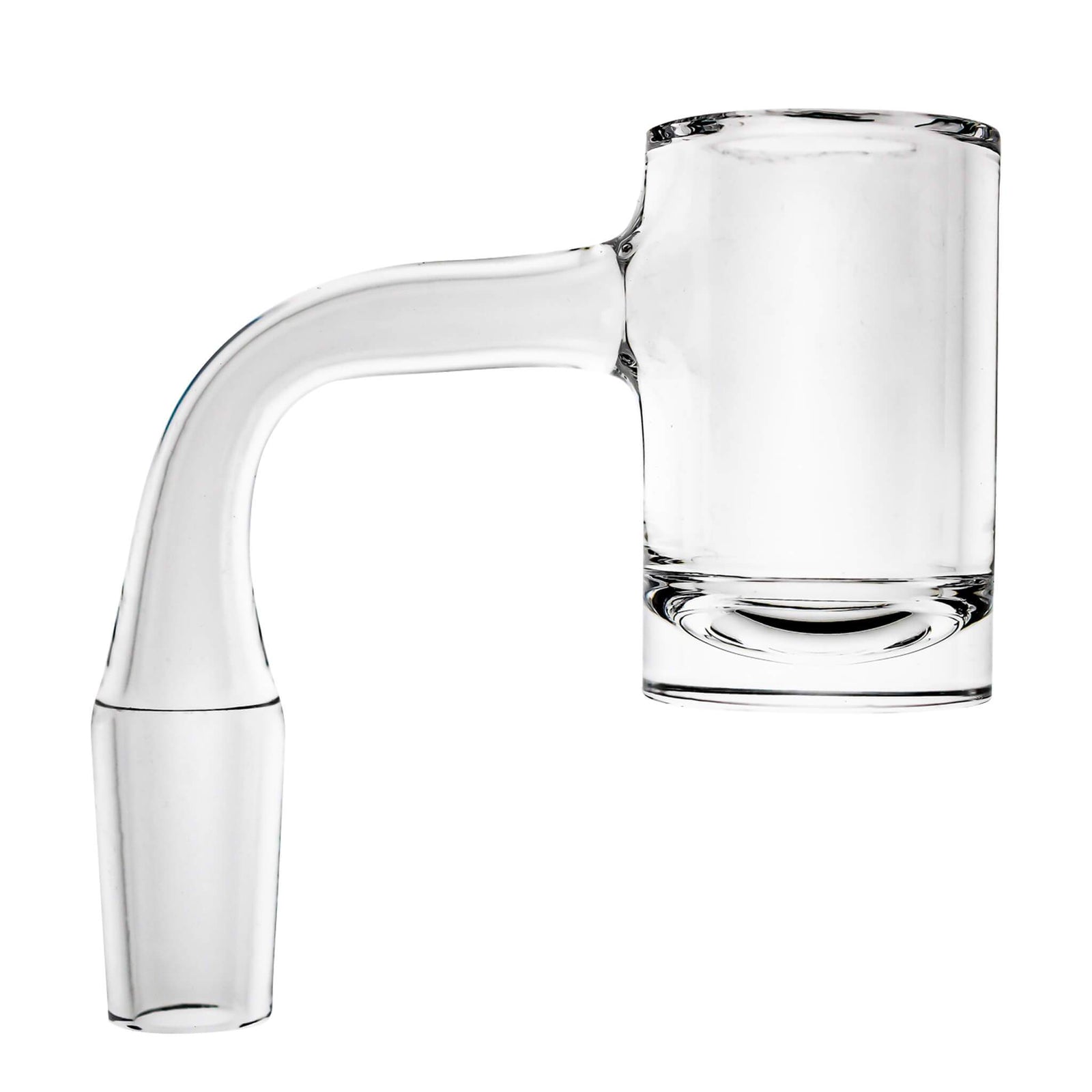 25mm Full Weld Built-In Round Bottom Quartz Banger | Profile View | DW