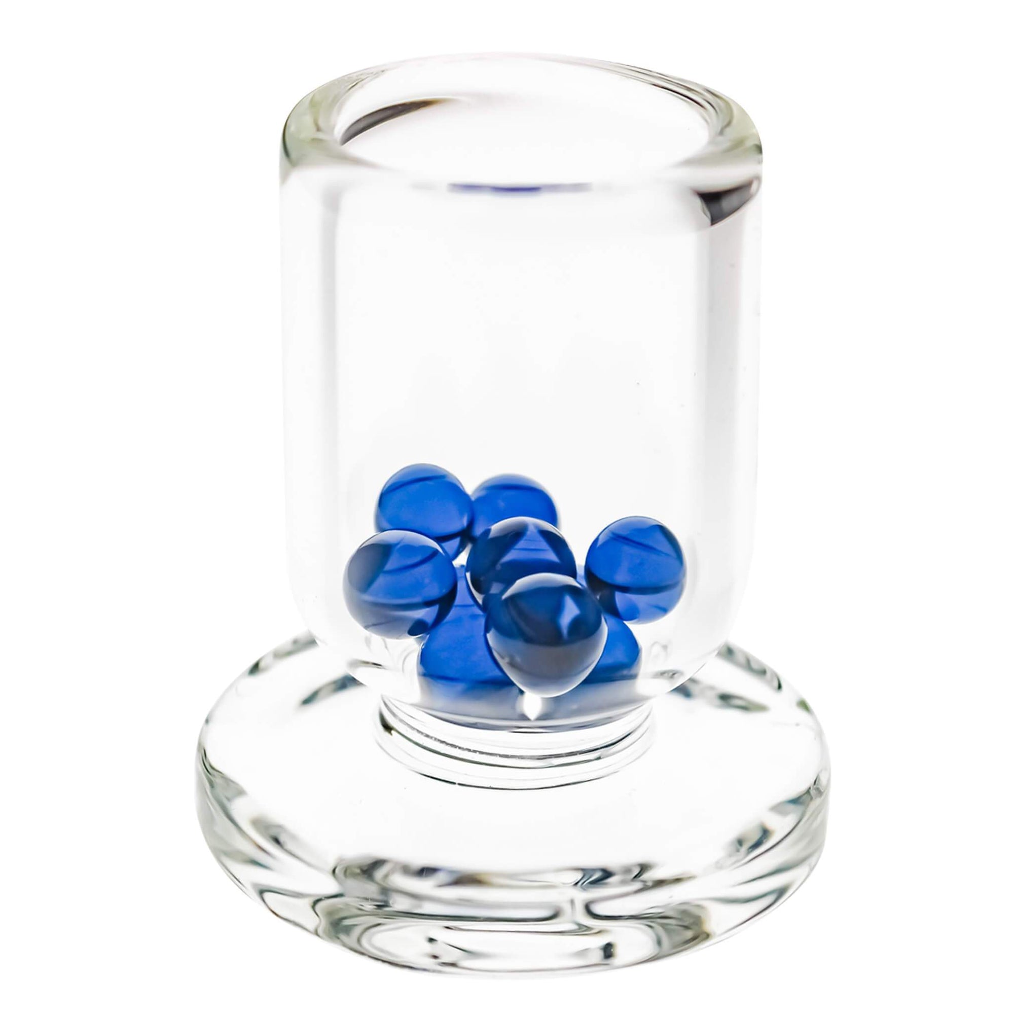 Blue Crystal 6mm Terp Pearls | In 25mm Banger | Dabbing Warehouse