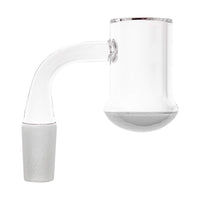 25mm Quartz Banger | Flared | Round Opaque Bottom | Profile View | DW