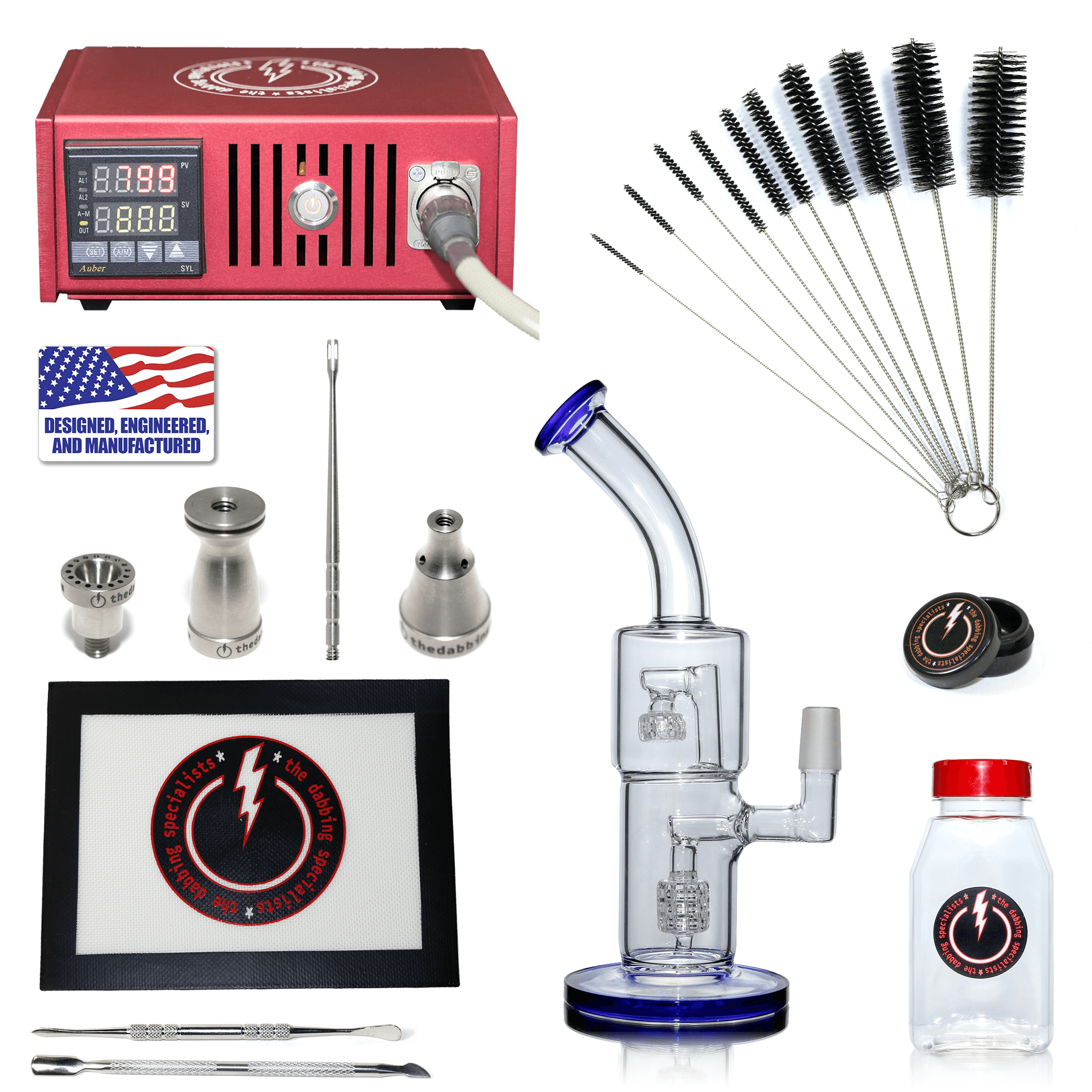 The Complete TDS Dabbing Enail Kit - Economy | Red Kit View | Dabbing Warehouse