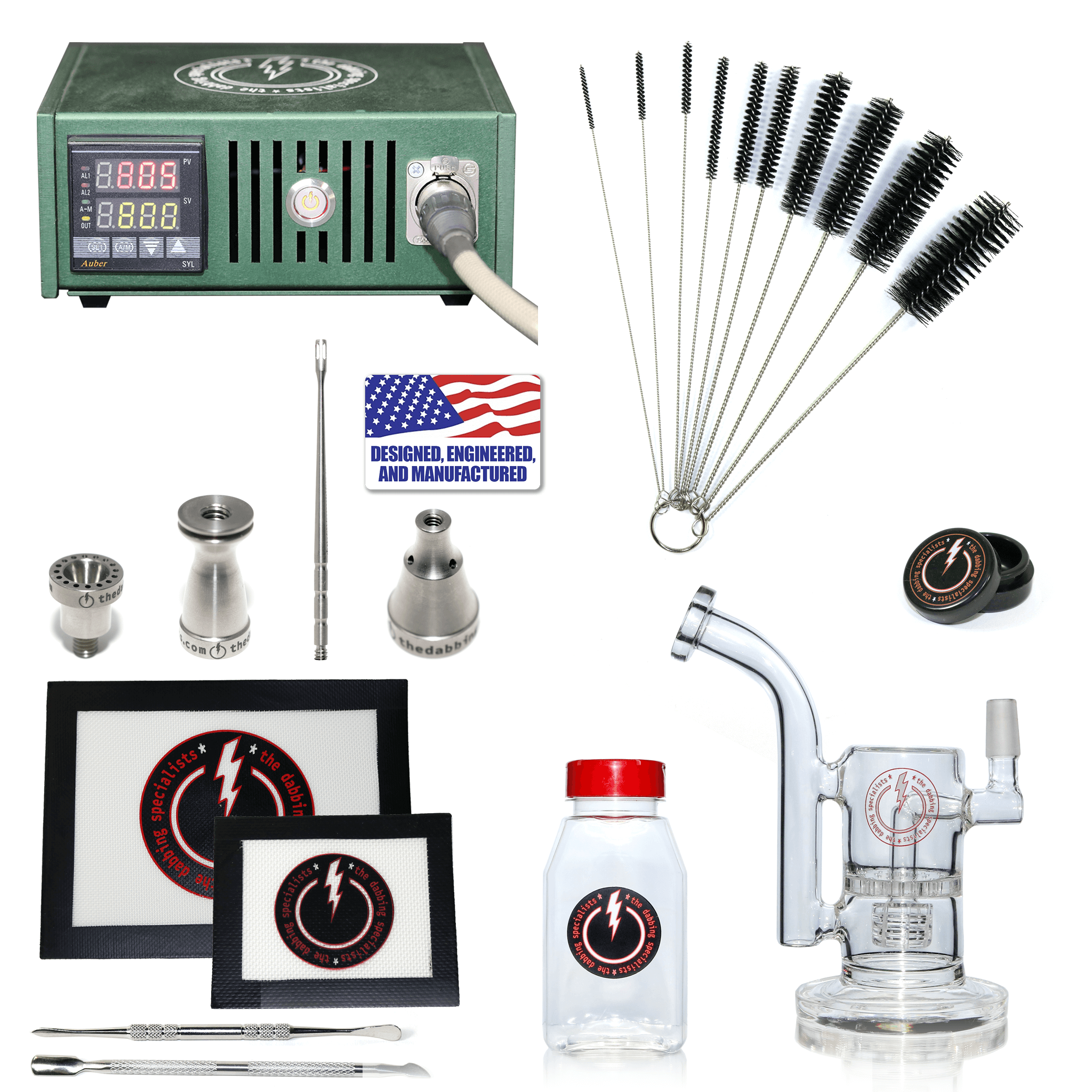 The Complete TDS Dabbing Enail Kit - Intermediate | Green Kit View | Dabbing Warehouse