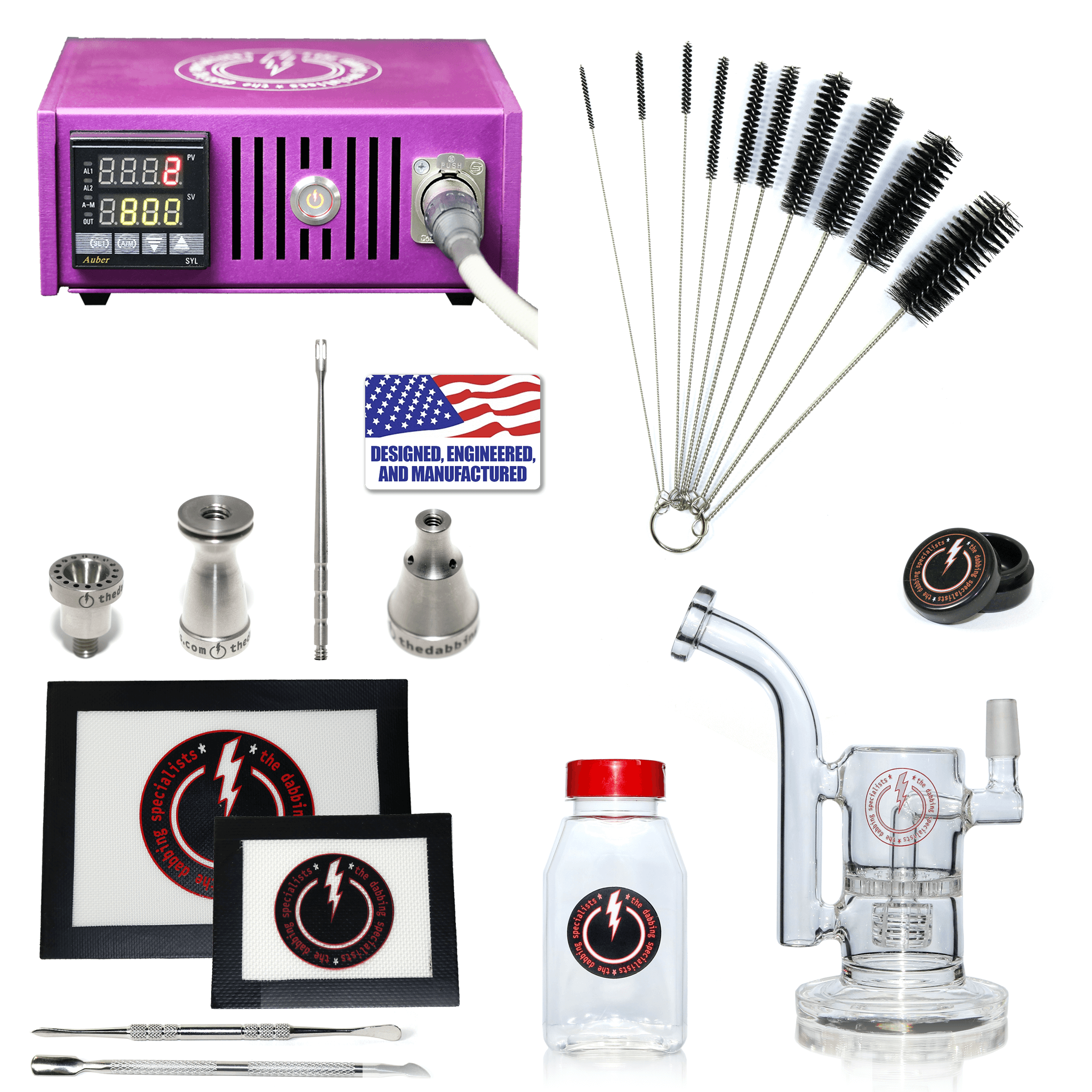 The Complete TDS Dabbing Enail Kit - Intermediate | Purple Kit View | Dabbing Warehouse