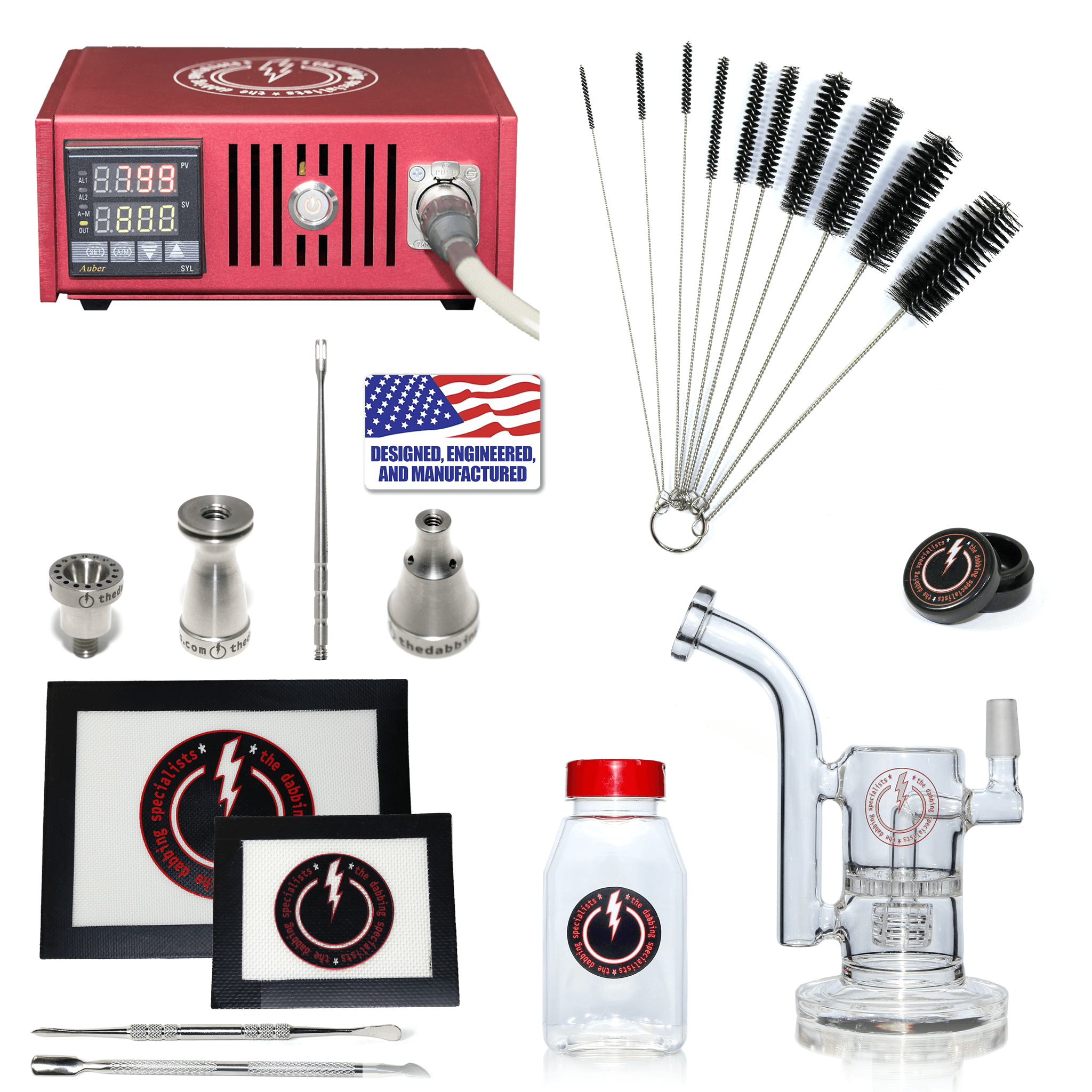 The Complete TDS Dabbing Enail Kit - Intermediate | Red Kit View | Dabbing Warehouse