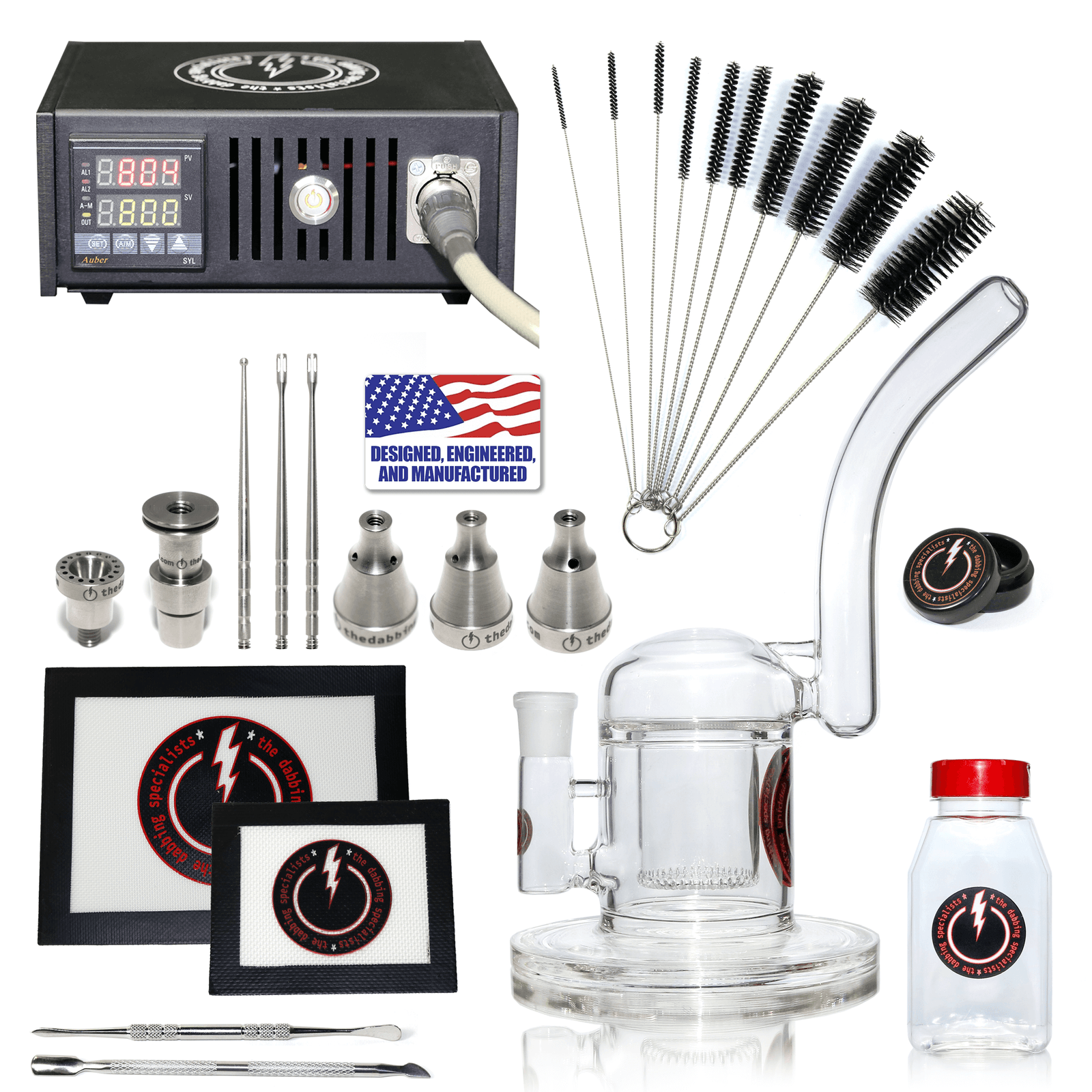 The Complete TDS Dabbing Enail Kit - Professional | Orange Kit View | Dabbing Warehouse