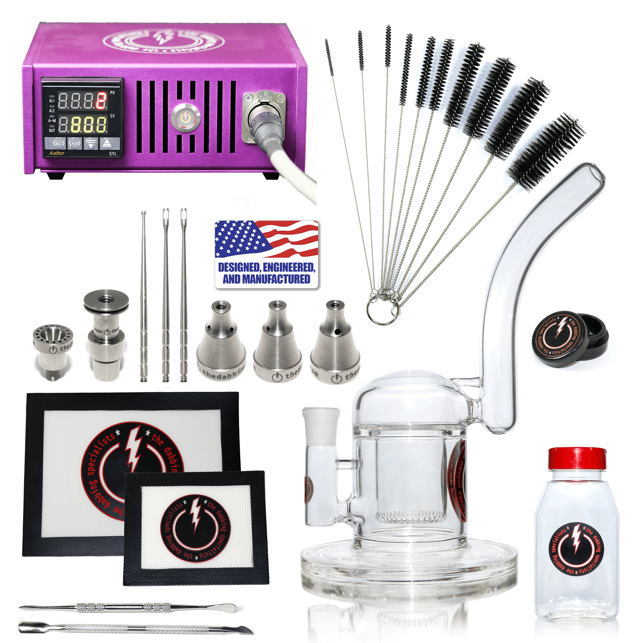 The Complete TDS Dabbing Enail Kit - Professional | Purple Kit View | Dabbing Warehouse
