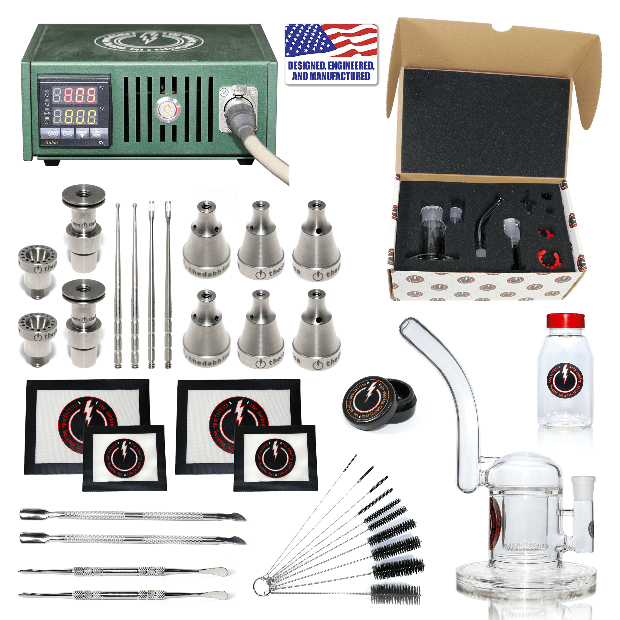 Complete TDS Dabbing Enail Kit - Ultimate | Green Kit View | Dabbing Warehouse