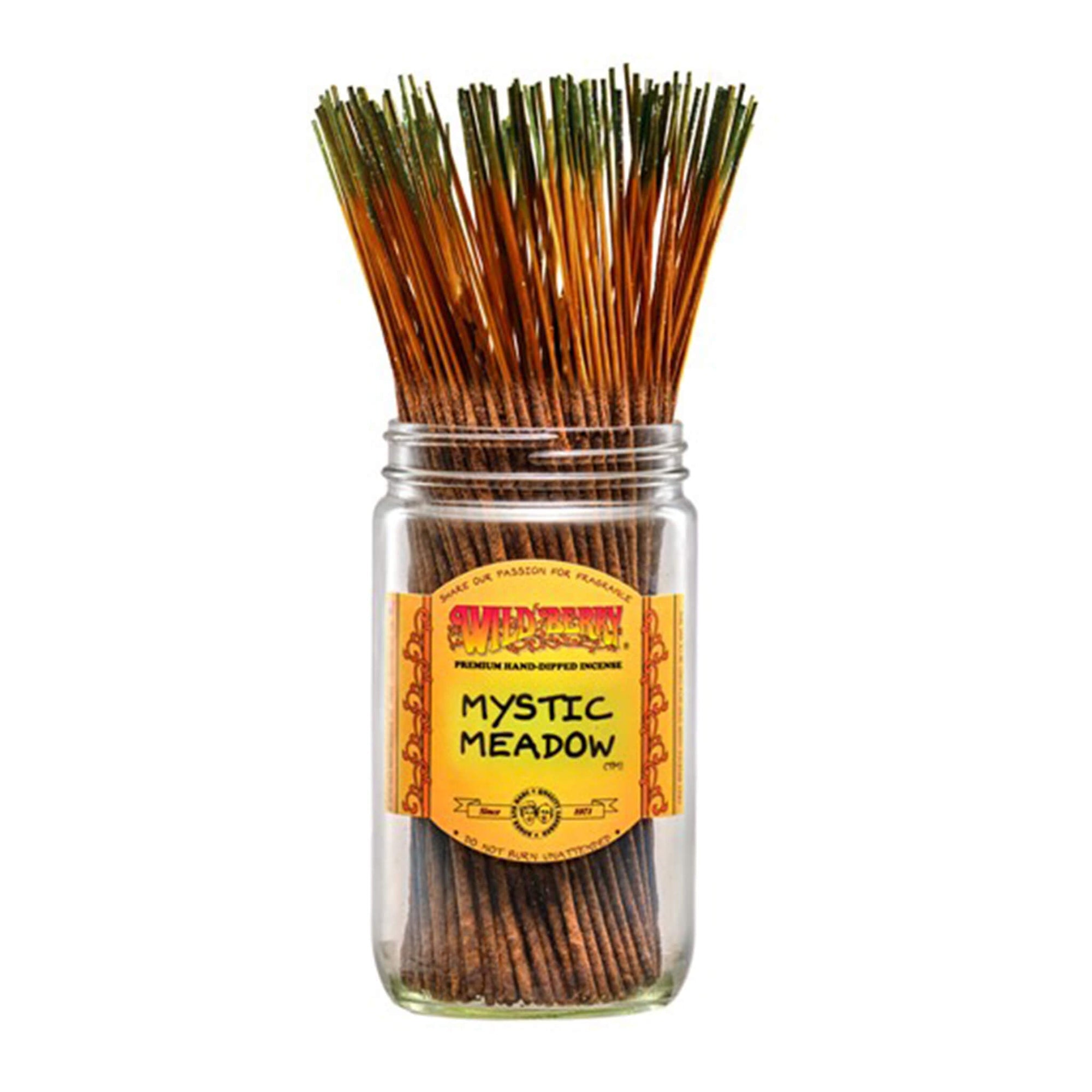 Mystic Meadow™ Incense Sticks | Profile View In Jar | Dabbing Warehouse