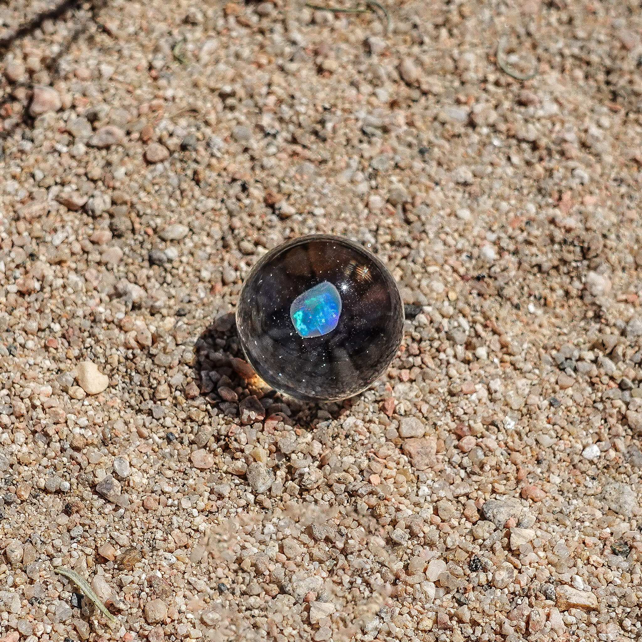 Clear Opal Encased Slurper Marble | Profile View | Dabbing Warehouse