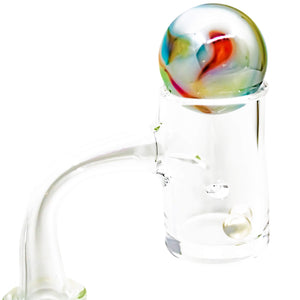 Full Weld 25mm Auto-Spinner Quartz Banger | Banger Stack Profile View | Dabbing Warehouse