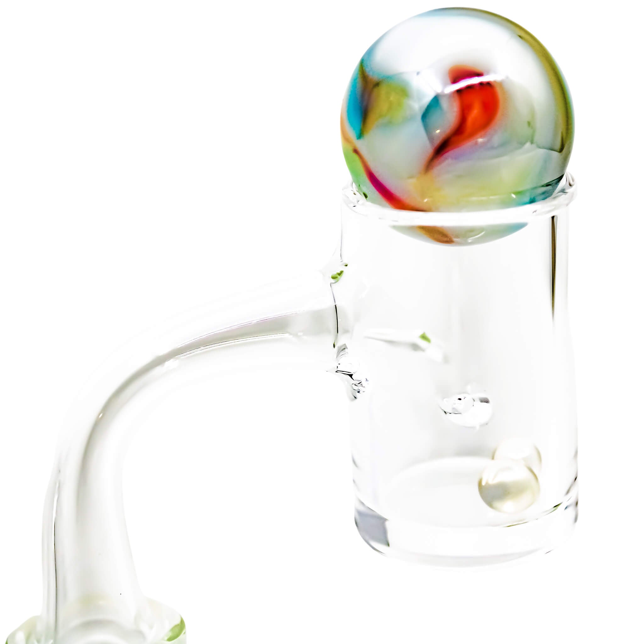 Full Weld 25mm Auto-Spinner Quartz Banger | Banger Stack Profile View | Dabbing Warehouse